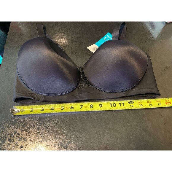 Vanity Fair NWT Black Full Figure Beauty Back Bra Sz 40DD - Picture 4 of 10
